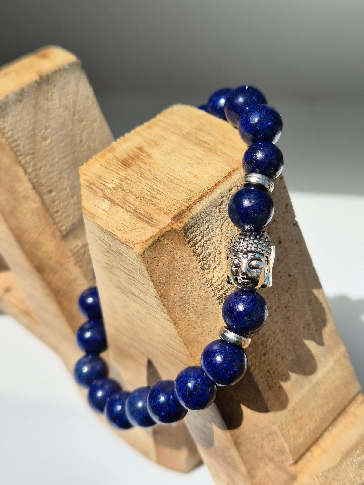 Bracelet Lapis lazuli à tête de buddha