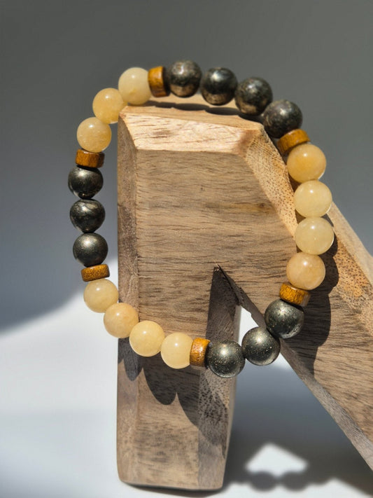 Bracelet Citrine & Pyrite