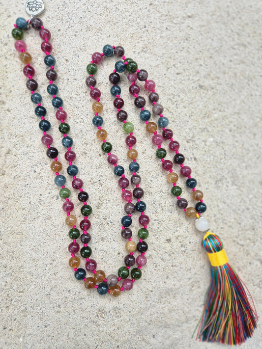 Mala Tourmaline multicolor