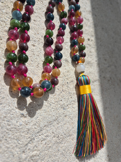 Mala Tourmaline multicolor