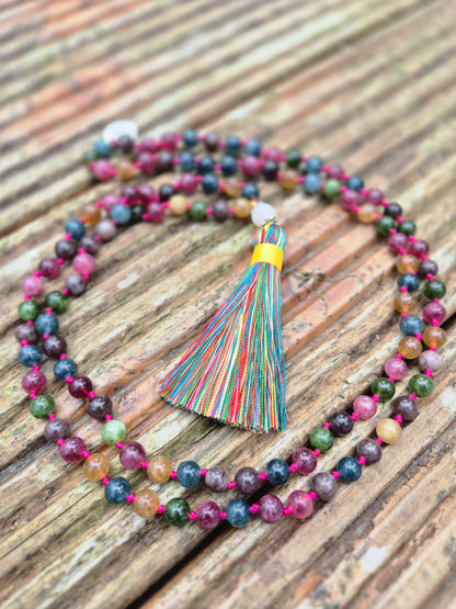 Mala Tourmaline multicolor